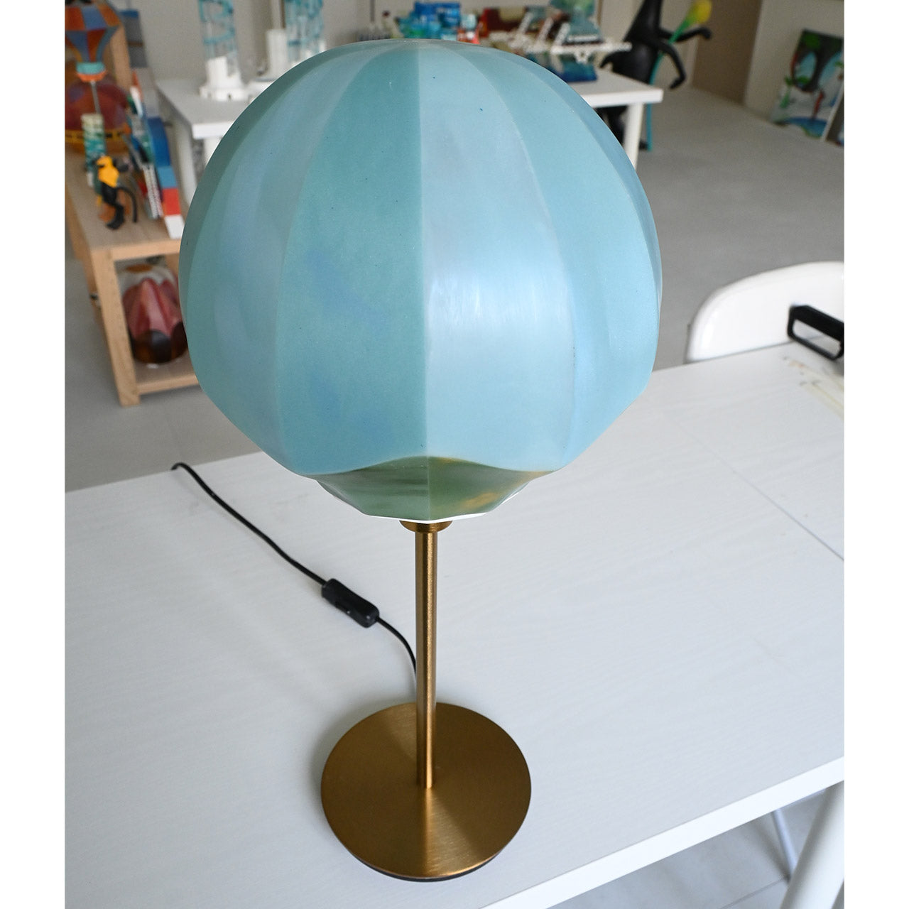 Lampshade Botanical Series "Kinoko" Green-Blue
