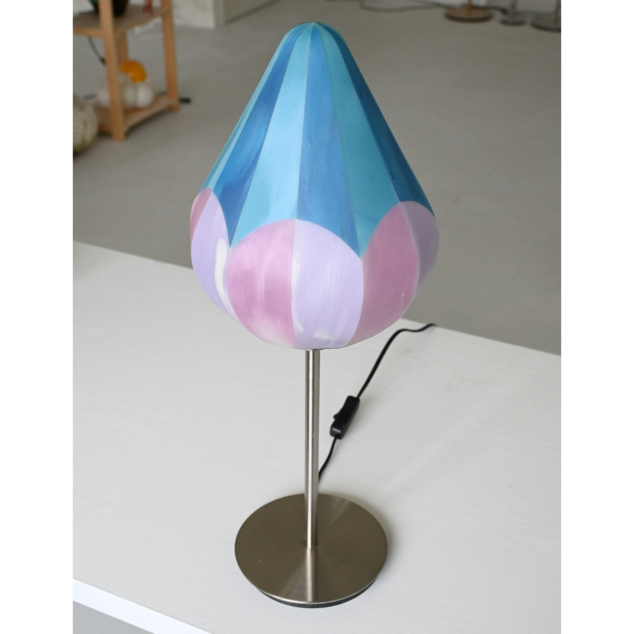 Lampshade Botanical Series "Tsubomi" Purple-Navy
