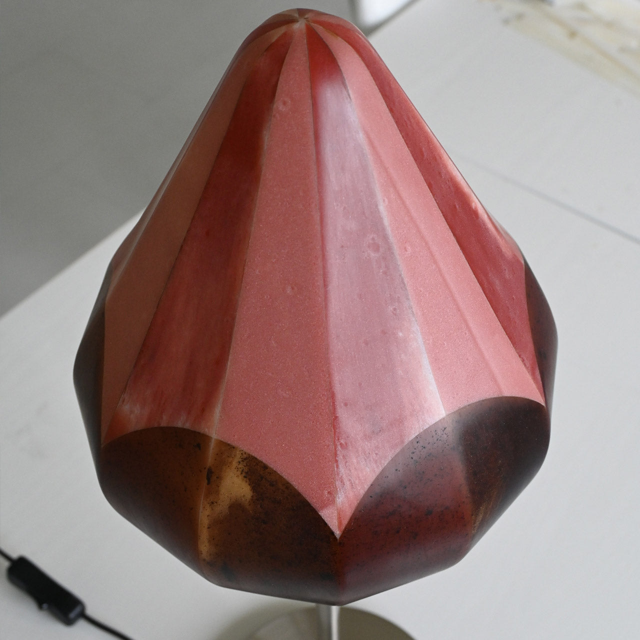 Lampshade Botanical Series "Tsubomi" Red-Brown