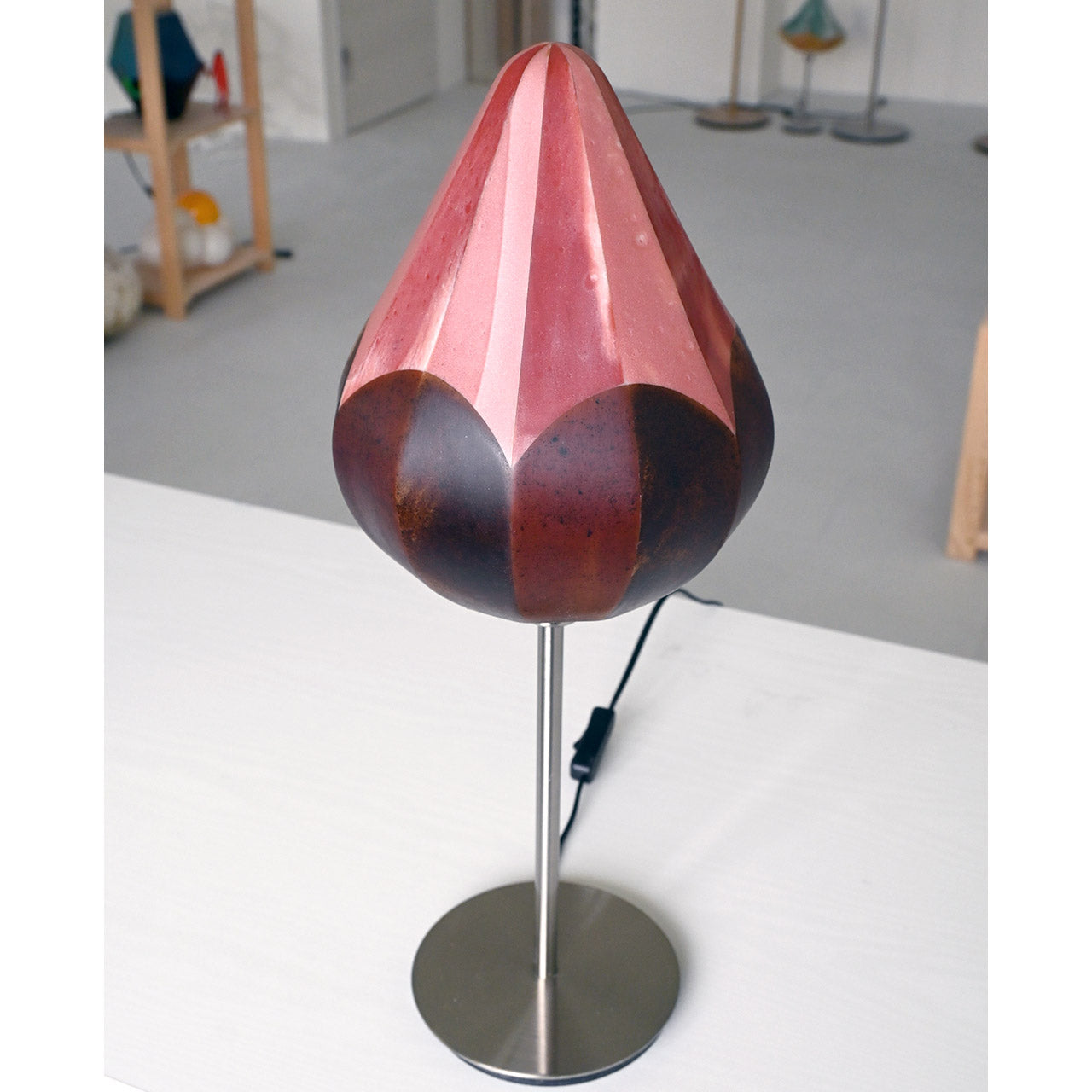 Lampshade Botanical Series "Tsubomi" Red-Brown