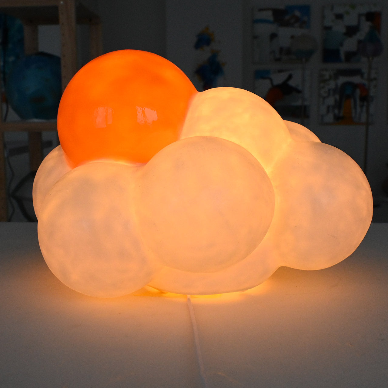 I hope it's sunny (daytime/sun) Lampshade, freestanding (large)