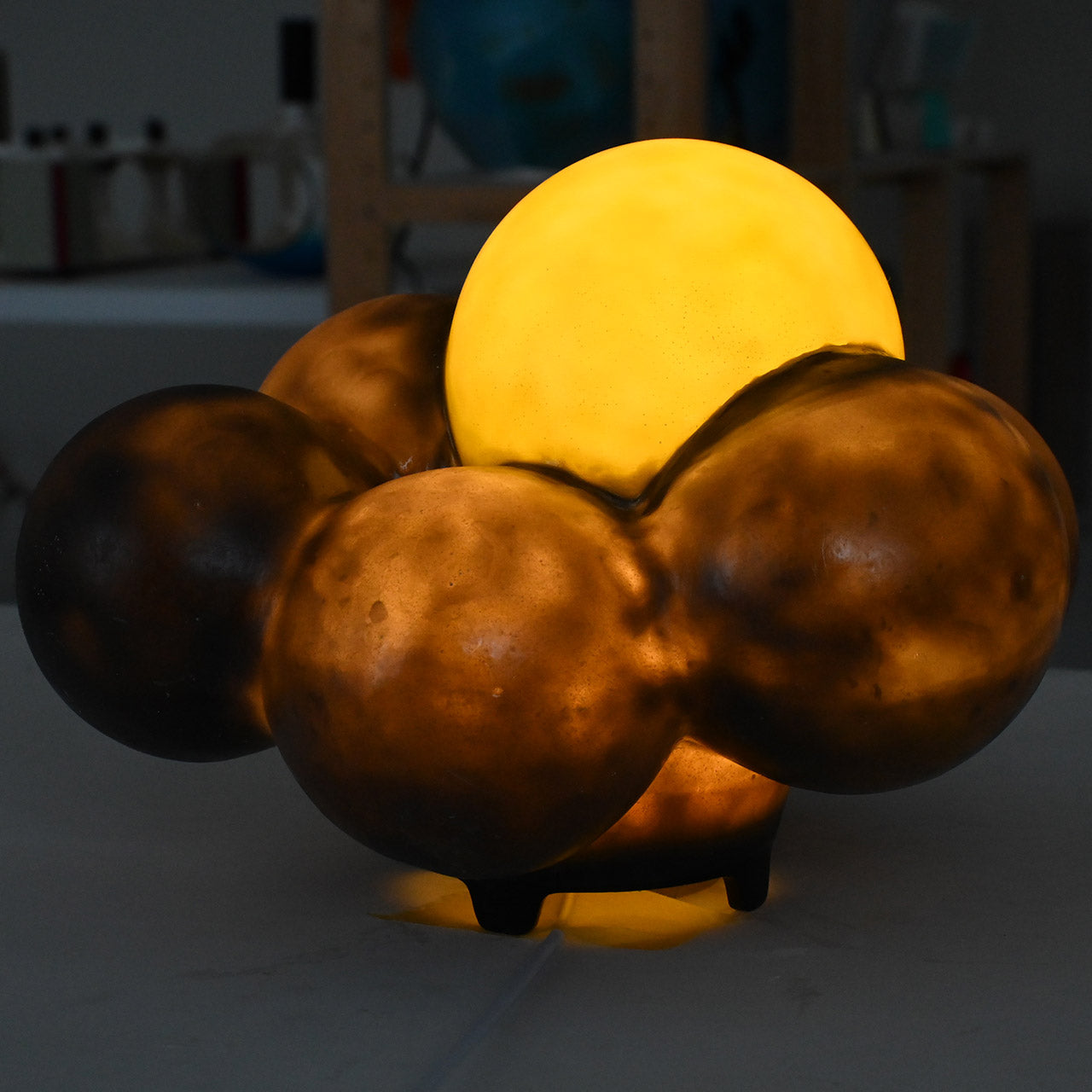 晴れたらいいね(夜・月) ランプシェード 置き型(小)