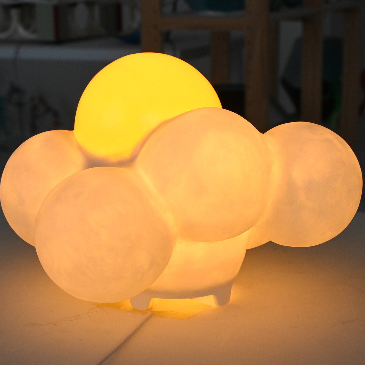 I hope it's sunny (daytime/sun) Lampshade, freestanding (small)