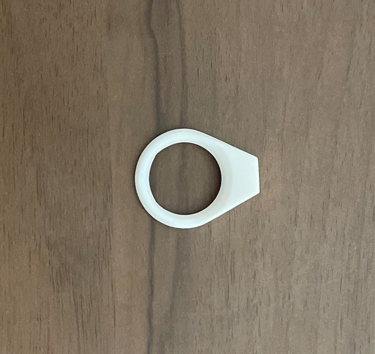 3D Printer (PLA) Simple Design Ring (White)