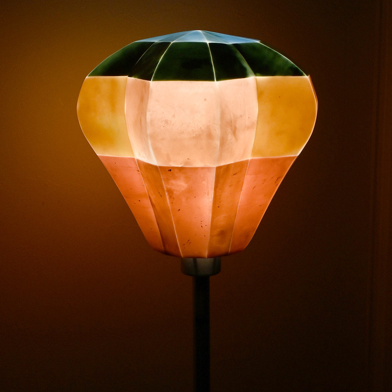 [Limited to one item] Color block flower lamp shade