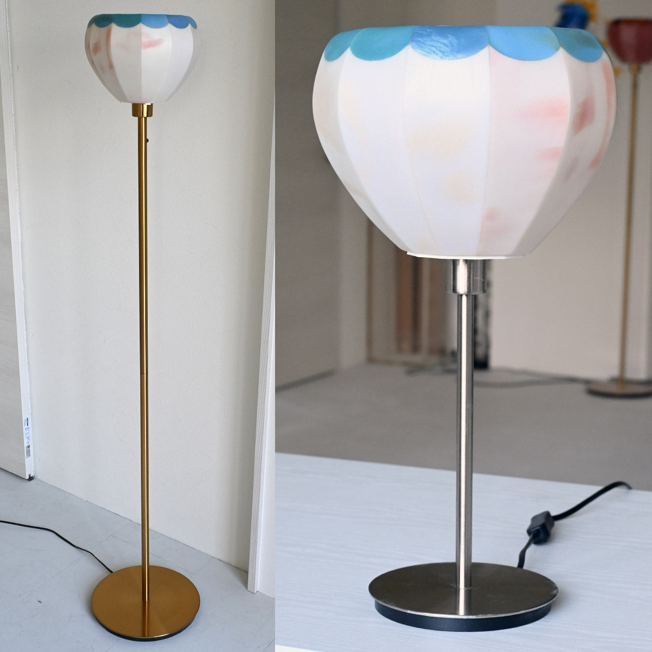 Lampshade Botanical Series "KAJITSU" White-Blue