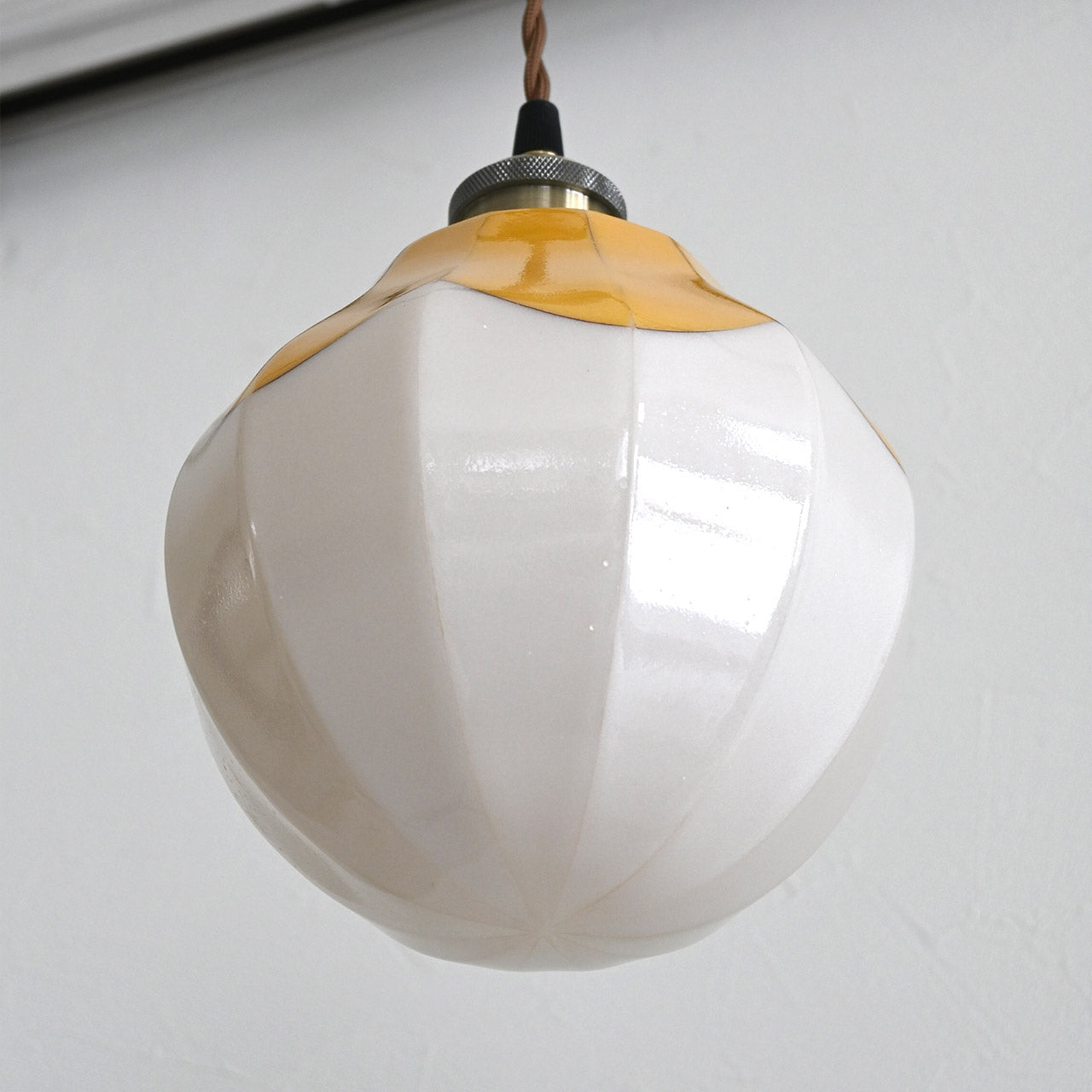 [Limited to one item] Yellow Flower Pendant Light Lamp Shade Small