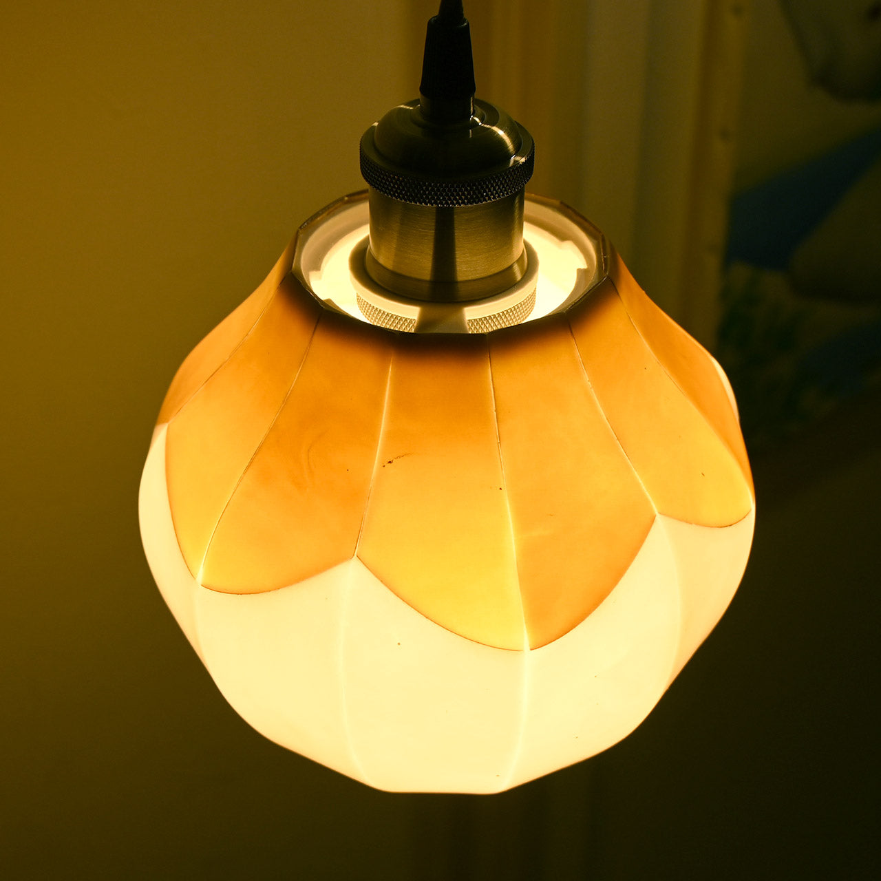 [Limited to one item] Yellow Flower Pendant Light Lamp Shade Small