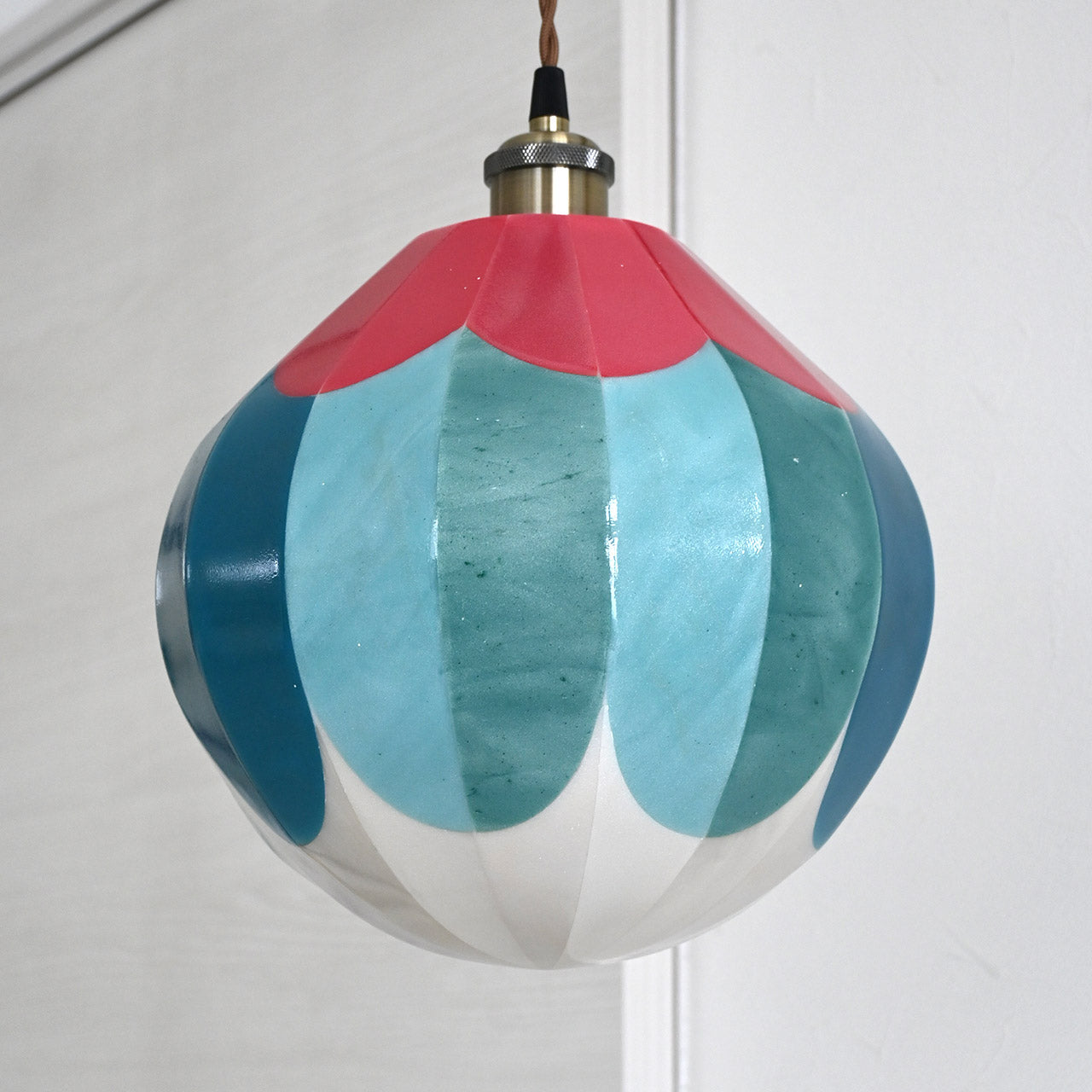 [Limited to one item] Large round flower pendant lamp shade