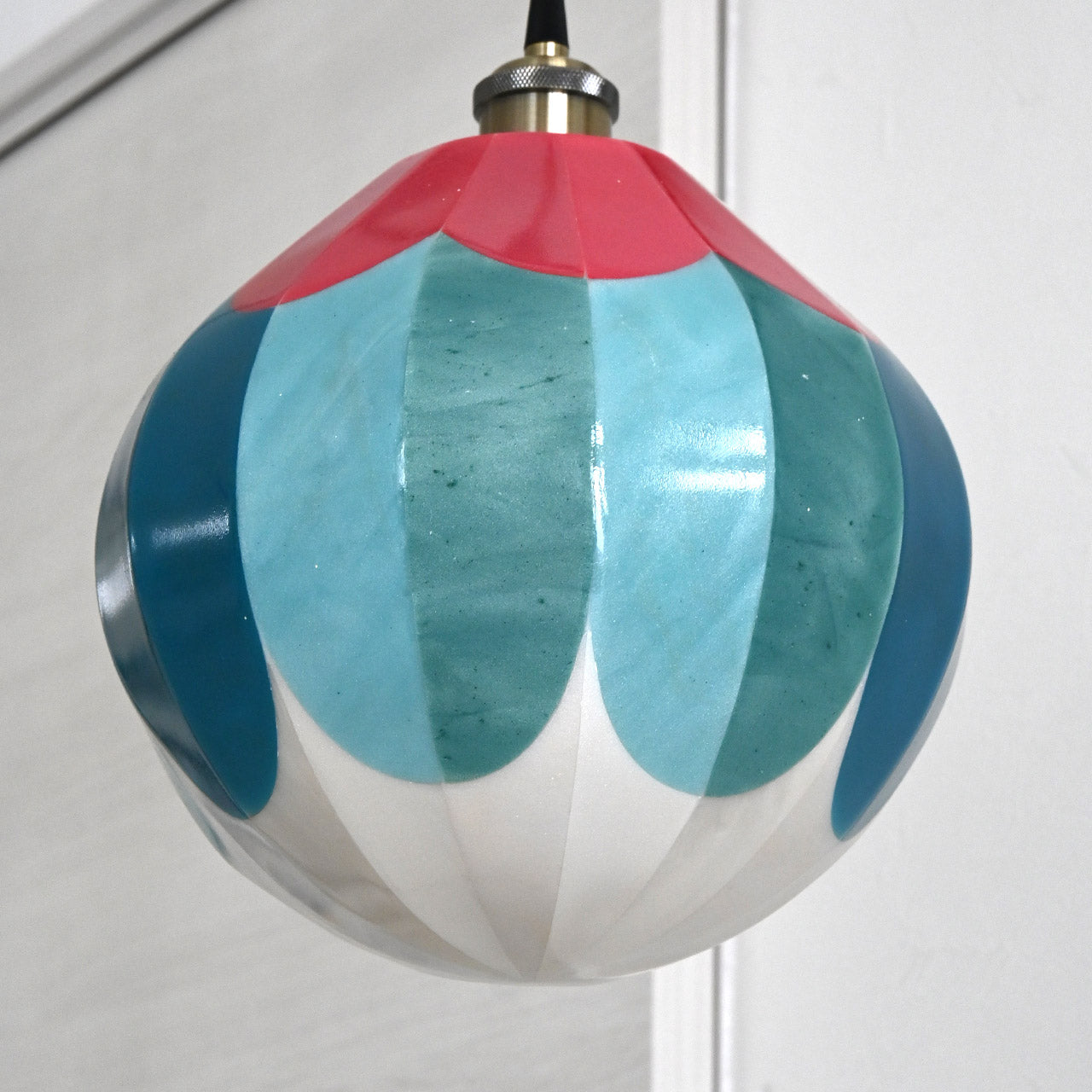[Limited to one item] Large round flower pendant lamp shade