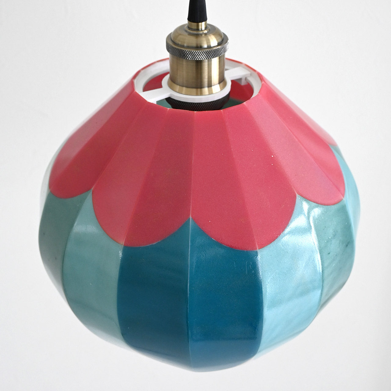 [Limited to one item] Large round flower pendant lamp shade