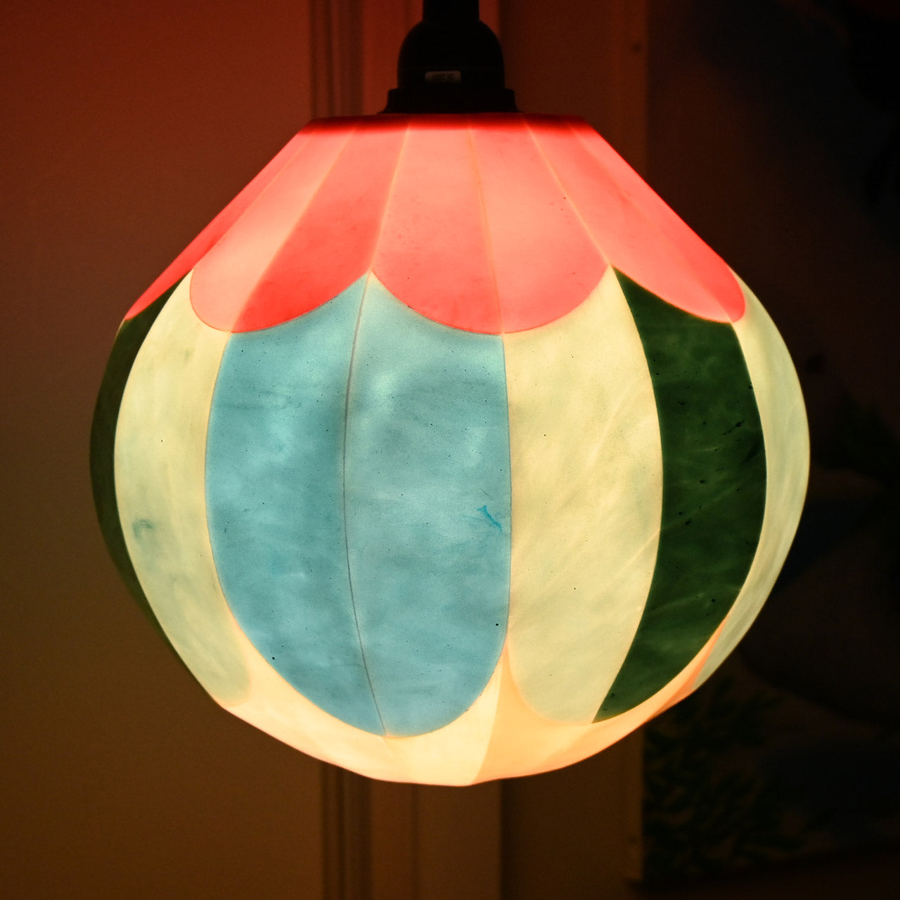 [Limited to one item] Large round flower pendant lamp shade