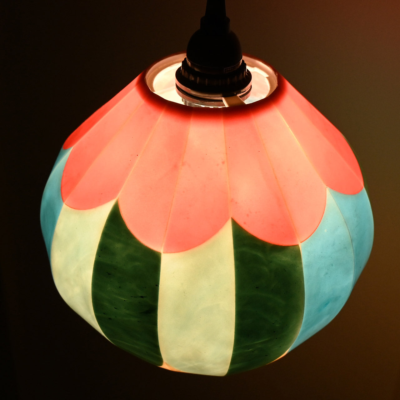 [Limited to one item] Large round flower pendant lamp shade