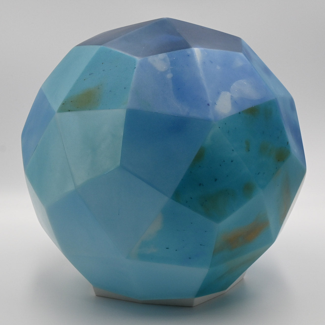 [One of a kind] Blue polyhedron lamp shade