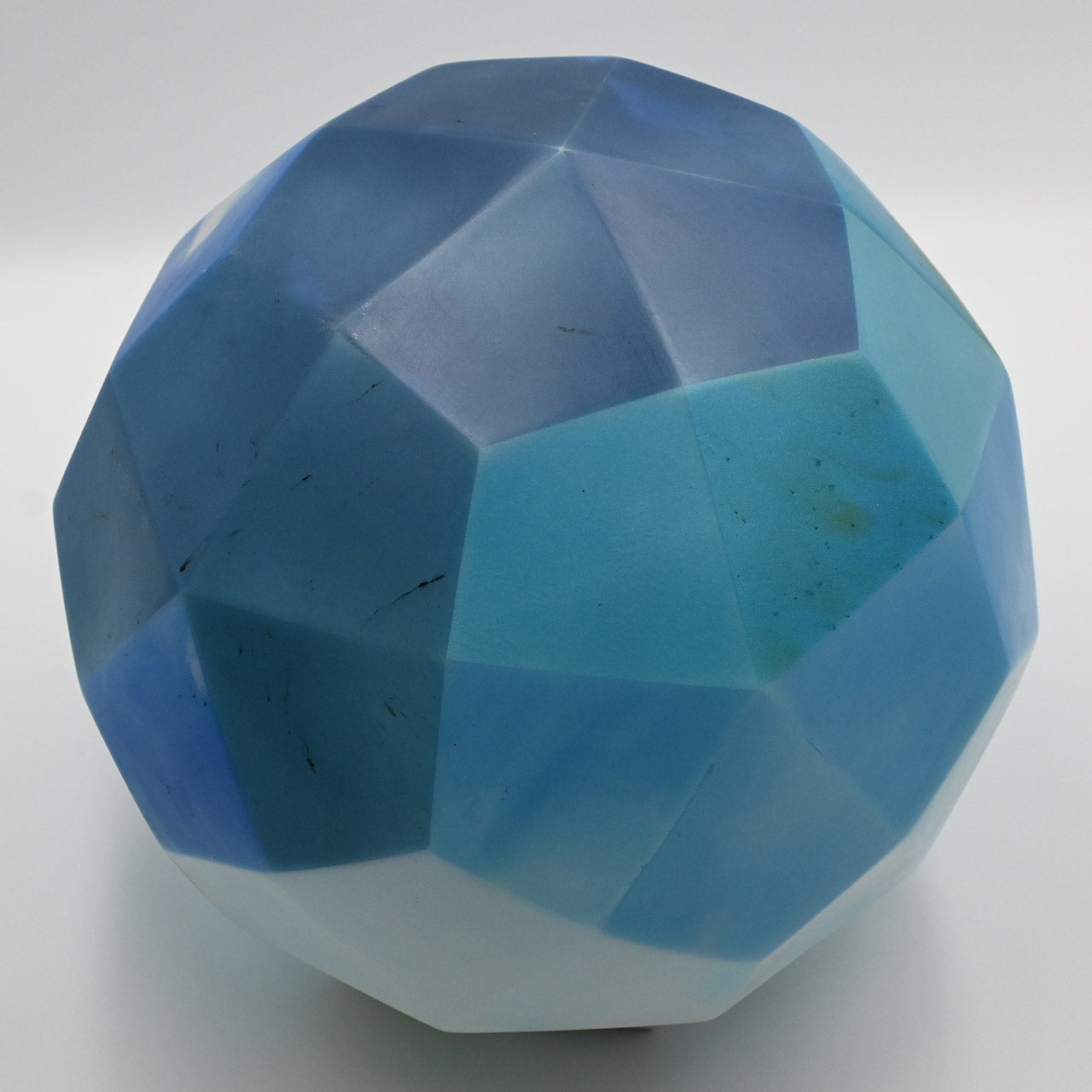 [One of a kind] Blue polyhedron lamp shade
