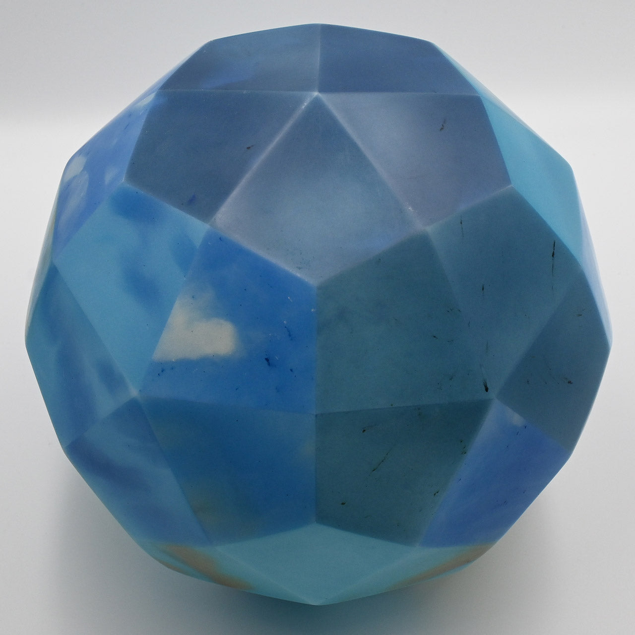 [One of a kind] Blue polyhedron lamp shade